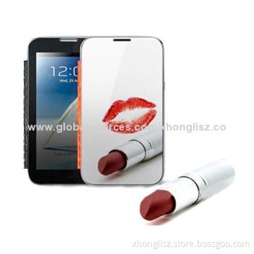 Hot Selling, Deluxe Mirror Face Smart, Leather Mobile Phone Cover for Samsung Galaxy Note 2
